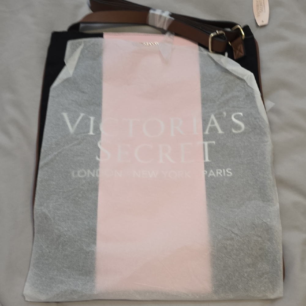Victoria's Secret Pink and Black Tote Bag
